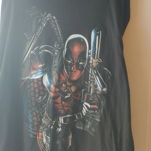 Black XL Marvel Deadpool Graphic Novelty T-shirt